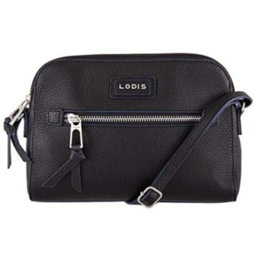 Lodis “Charlotte” Leather Crossbody Purse  - Black - New in Package